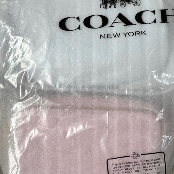 Coach Light Pink and Tan Crossbody Bag - Picture 8 of 9